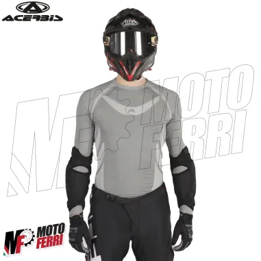 MF4627 Gomitiere Acerbis Soft Nero / Rosso Moto Cross Enduro Trial MTB Adulto