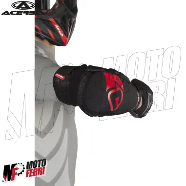 MF4627 Gomitiere Acerbis Soft Nero / Rosso Moto Cross Enduro Trial MTB Adulto