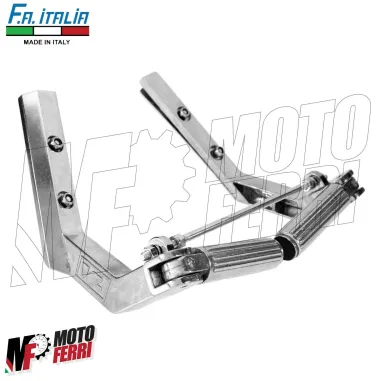 MF0467 Poggiapiedi Pieghevole Cromato Vespa PX 125 150 200 Arcobaleno ET3