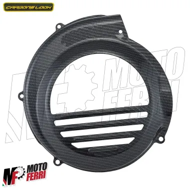 MF0474 Coprivolano in Ferro Effetto Carbonio Vespa 125 150 200 PX PE Prima Serie