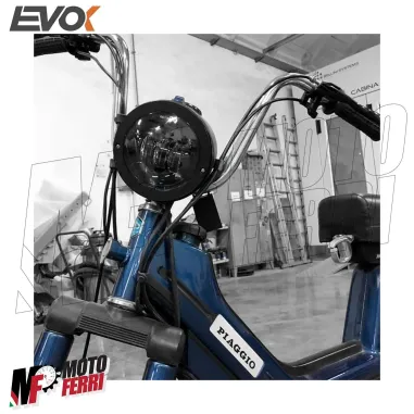 MF5517 Faro Fanale Anteriore Iron Led Evok per Piaggio SI / SI FL2 / SI Mix 50