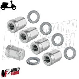 MF5531 Kit Dadi Viti Rondelle SIP Ricambio Cerchio Ruota Tubeless Piaggio Vespa 2