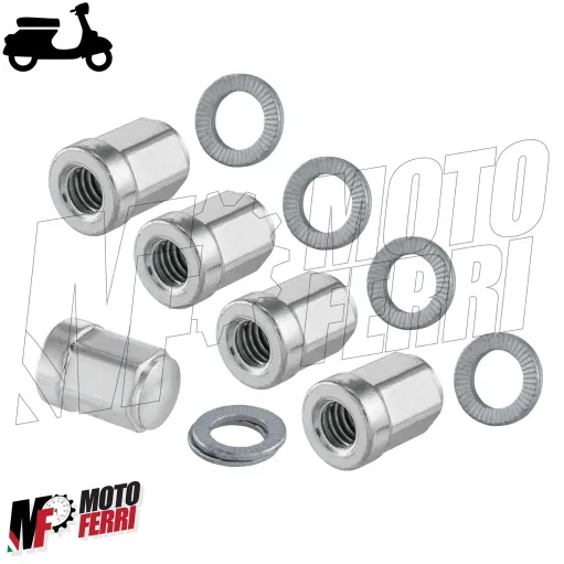 MF5531 Kit Dadi Viti Rondelle SIP Ricambio Cerchio Ruota Tubeless Piaggio Vespa