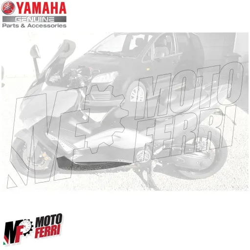 MF5552 Spoiler Sotto Pedana Sinistro Grigio Silver Yamaha TMax 500 mod 2008/2011