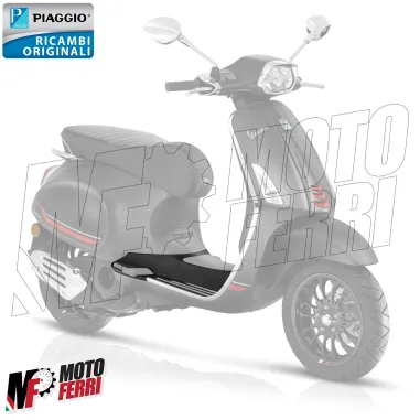 MF5557 Pedana Poggiapiedi Grezzo Originale Vespa Primavera / Sprint 50 125 150
