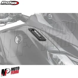 MF5564 Tappi Coperchi Specchietti Puig CNC Nero per Yamaha TMax 560 2022 / 2024 2