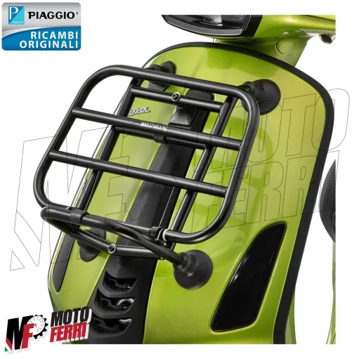 MF5586 Portapacchi Anteriore Nero Originale Vespa Primavera Sprint 50 125 150