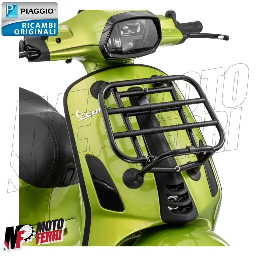 MF5586 Portapacchi Anteriore Nero Originale Vespa Primavera Sprint 50 125 150