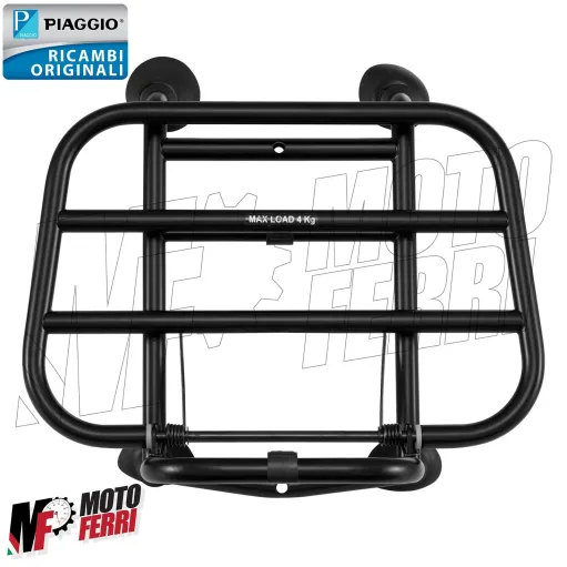 MF5586 Portapacchi Anteriore Nero Originale Vespa Primavera Sprint 50 125 150
