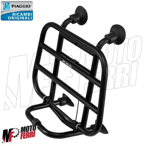 MF5586 Portapacchi Anteriore Nero Originale Vespa Primavera Sprint 50 125 150