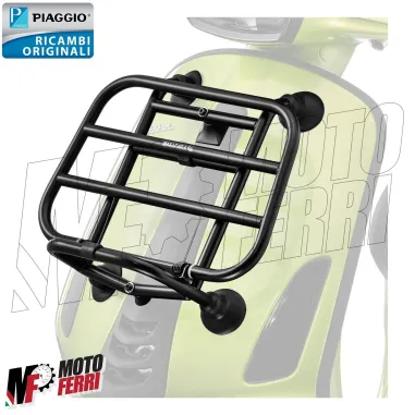 MF5586 Portapacchi Anteriore Nero Originale Vespa Primavera Sprint 50 125 150