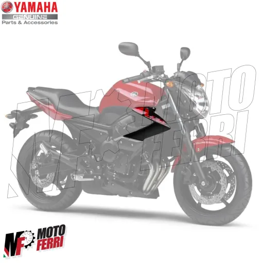 MF5587 Carena Fianchetto Destro Nero / Rosso Originale Yamaha XJ6 mod 2009/2015