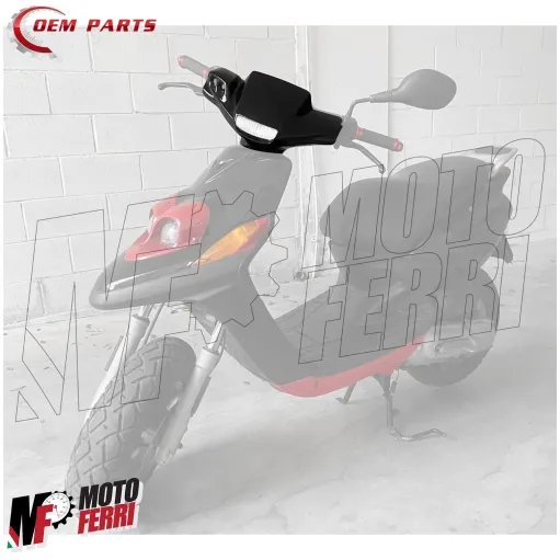 MF5619 - Copri Manubrio Anteriore Nero Metallizzato Yamaha BWS MBK Booster NG