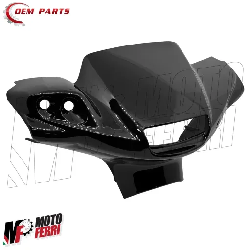 MF5619 - Copri Manubrio Anteriore Nero Metallizzato Yamaha BWS MBK Booster NG