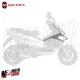 MF5625 Carena Anteriore Destra Grezza Gilera Runner 50 125 180 200 FX FXR VX VXR