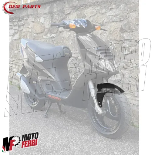 MF5627 Parafango Anteriore Nero Grezzo per Piaggio NRG MC1 MC2 MC3 Extreme 50