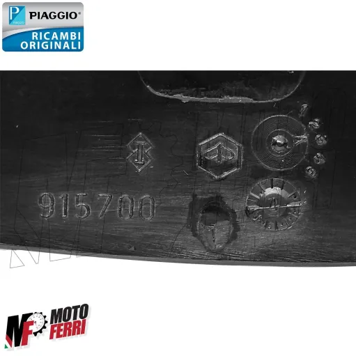 MF5215 - Coprimanubrio Nero Grezzo Originale Piaggio Zip 50 2T mod 1992/1996
