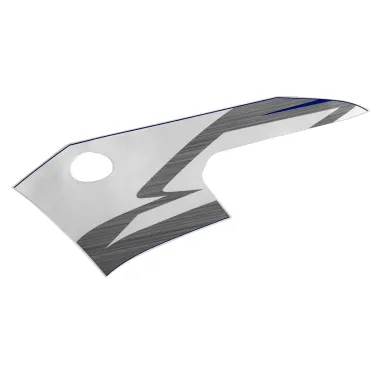 MF5650 Adesivo Carena Anteriore Sinistra Originale Yamaha YZF R6 mod 2004 Blu