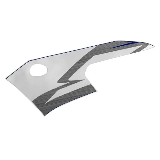 MF5650 Adesivo Carena Anteriore Sinistra Originale Yamaha YZF R6 mod 2004 Blu