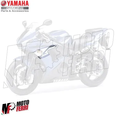 MF5650 Adesivo Carena Anteriore Sinistra Originale Yamaha YZF R6 mod 2004 Blu