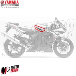 MF5657 - Kit 2 Adesivo Serbatoio Originale Yamaha YZF R6 mod 2003/2004 Silver 3 2