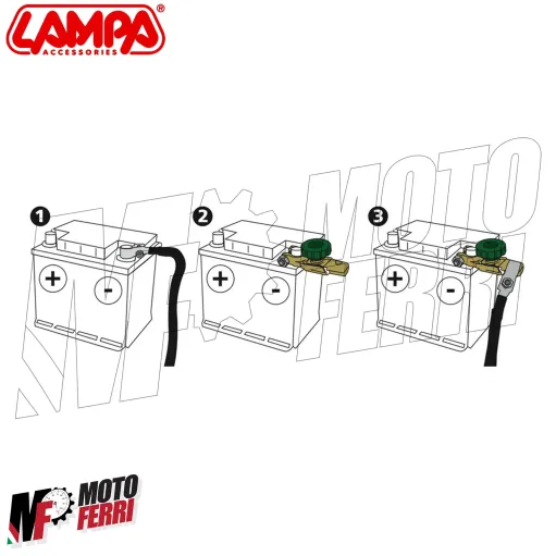 MF5077 Morsetto Stacca Batteria Officina Stacca Corrente Sicurezza Auto Camper