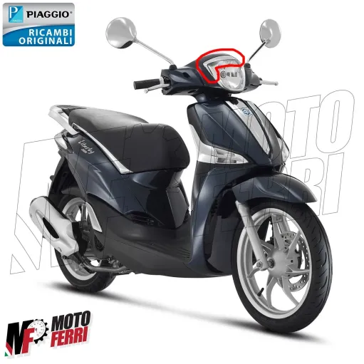 MF5669 Cornice Cromata Faro Originale Piaggio Liberty 50 125 150 - 2015 a 2024