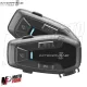 Kit 2 Interfono Cellularline UCom 6R Casco Moto Scooter Bluetooth 5.1 GPS