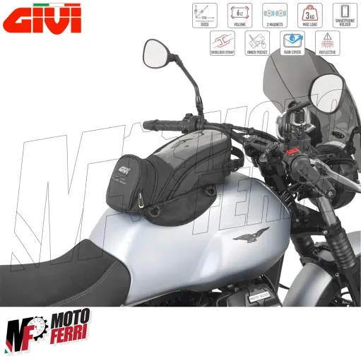 MF3199 - Borsa per Serbatoio Universale Moto Givi con Magneti e Cinghie EA138B