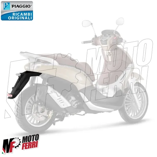 MF5737 Parafango Portatarga Posteriore Piaggio Beverly 125 300 350 - 2010 / 2020