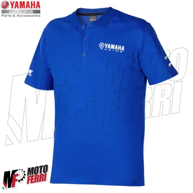 MF5759 Polo Paddock Blu Essential Uomo Originale Yamaha Racing