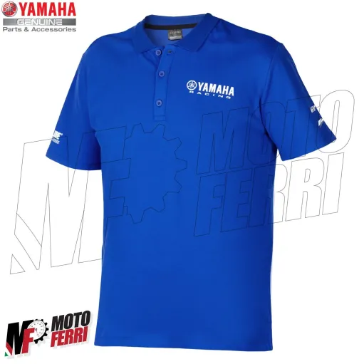 MF5759 Polo Paddock Blu Essential Uomo Originale Yamaha Racing
