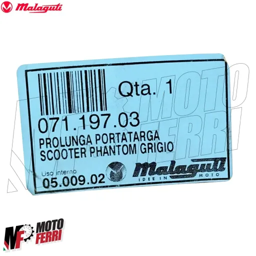 MF5766 Prolunga Portatarga Parafango Originale Malaguti F12 Phantom 50 1994/2000