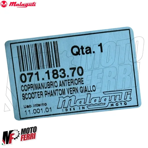 MF5769 Coprimanubrio Anteriore Giallo Originale Malaguti F12 Phantom 1994 / 2006