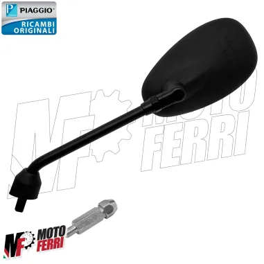 MF5787 Specchietto Sinistro Nero Originale Piaggio Beverly 300 350 mod 2011/2020
