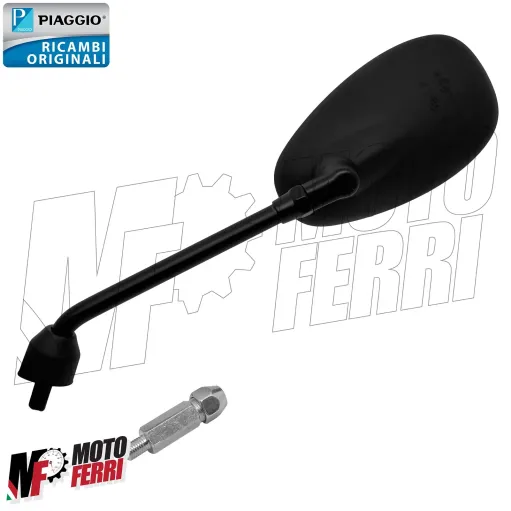 MF5787 Specchietto Sinistro Nero Originale Piaggio Beverly 300 350 mod 2011/2020