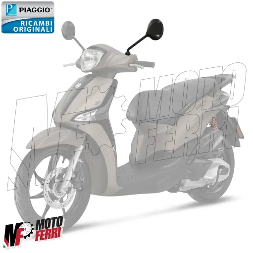 MF5788 Specchietto Sinistro Nero Originale Piaggio Liberty 50 125 150 iGet 15/24