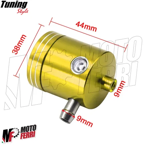 MF5795 Serbatoio Vaschetta Liquido Olio Freno Anteriore Oro Universale Moto