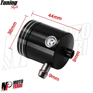 MF5798 Serbatoio Vaschetta Liquido Olio Freno Anteriore Nero Universale Moto