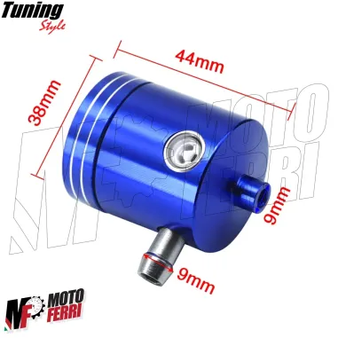 MF5796 - Serbatoio Vaschetta Liquido Olio Freno Anteriore Blu Universale Moto