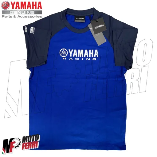 MF5799 Maglia T-Shirt Paddock Blu Uomo Originale Yamaha Racing maglietta