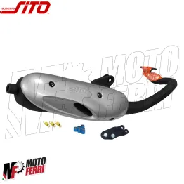 MF5800 Marmitta Scarico Sito Omologata per Yamaha Aerox 50 KAT LC mod 2004/2012 2