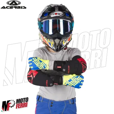 MF5825 Gomitiere Acerbis Soft Nero / Rosso Moto Cross Enduro Trial MTB Bambino