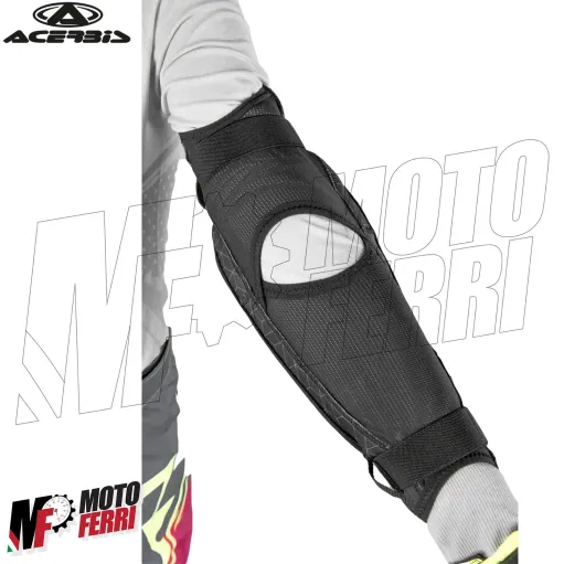 MF5825 Gomitiere Acerbis Soft Nero / Rosso Moto Cross Enduro Trial MTB Bambino