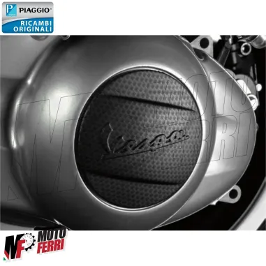MF0955 Coperchio Carter Trasmissione Carbon Look Piaggio Vespa GTS 300 2008/2018