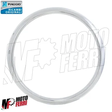 MF5838 Cornice Ghiera Cromata Faro Anteriore Piaggio Vespa Primavera 50 125 150