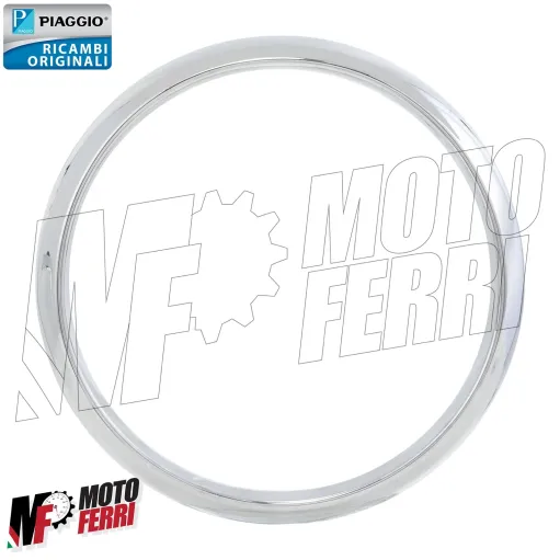 MF5838 Cornice Ghiera Cromata Faro Anteriore Piaggio Vespa Primavera 50 125 150