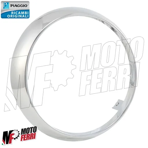 MF5838 Cornice Ghiera Cromata Faro Anteriore Piaggio Vespa Primavera 50 125 150