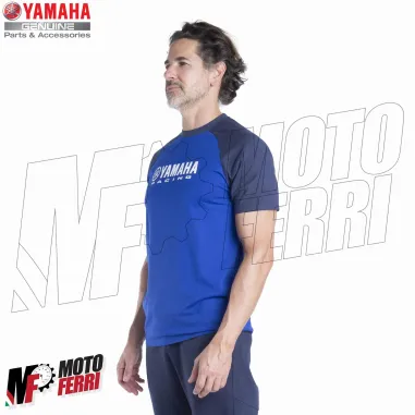 MF5799 Maglia T-Shirt Paddock Blu Uomo Originale Yamaha Racing maglietta