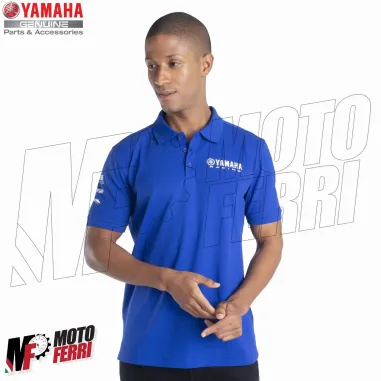 MF5759 Polo Paddock Blu Essential Uomo Originale Yamaha Racing